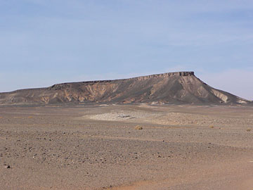 Libya: View of the Marar Outcrop, southern Libya.