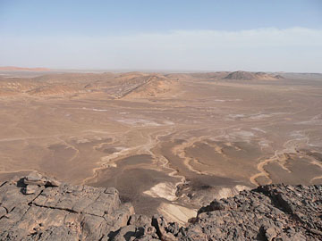 Libya: View of the Marar Outcrop, southern Libya.