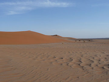 Libya: Sand dunes on the edge of the Sahara Desert.