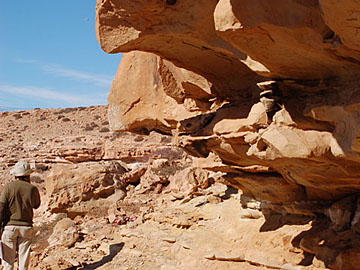 Morocco: Early Cretaceous outcrops, Tan Tan Port.