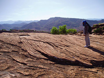 Morocco: Triassic cross bedded sandstones, Argana Valley.