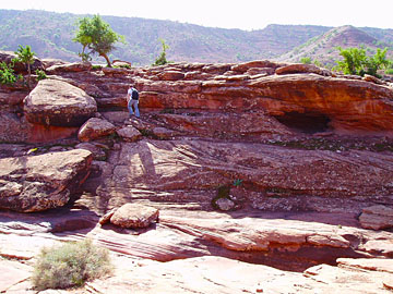 Morocco: Triassic cross bedded sandstones, Argana Valley.