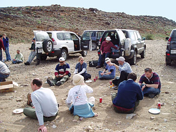 Morocco: Lunch in the field - workshops held by NARG.