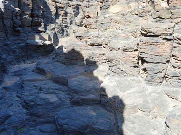 Spain: Columnar basalts of Fuertventura, May 2014, Ajuy, Fuerteventura, Spain.