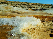 Salty foam, Sahara, march 2015.